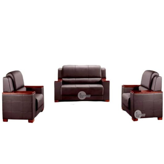 LUKRAIN Furniture Modern Living Room 2 + 1 Furniture (Dark Brown)