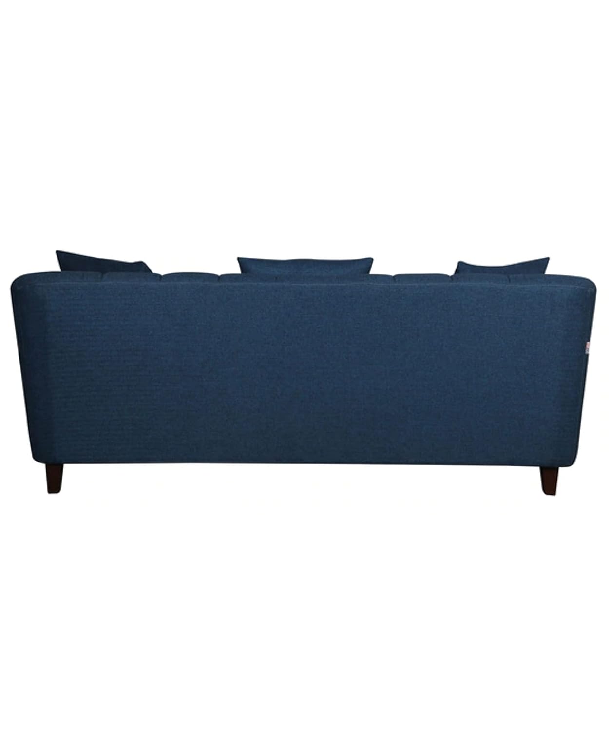 LUKRAIN Furniture Modern 3-Seater Sofa Couch with Soft Linen Fabric, Sturdy Wooden Frame and Comfortable Seating for Living Room & Home Office (Dark Blue Color)